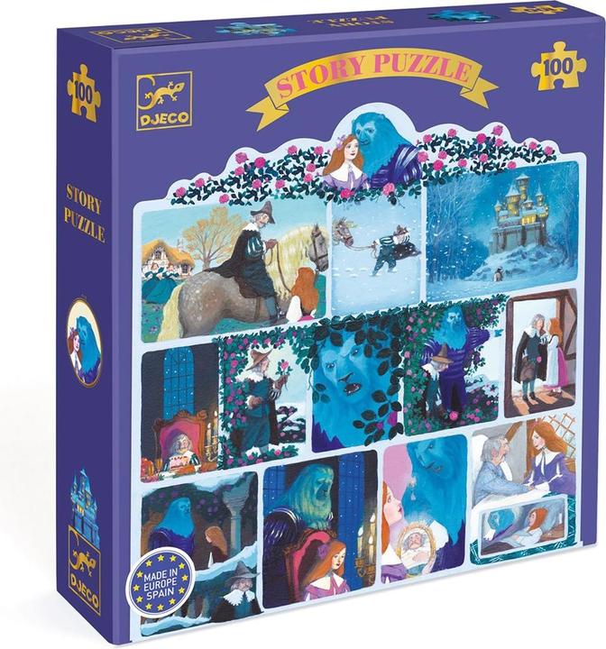 Actual product image Djeco Story puzzle Beauty and the Beast 100 pieces (100 pieces)