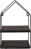 Actual product image Ootb Metal/wood wall shelf with 2 shelves