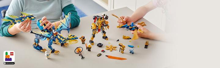 Actual product image LEGO Imperial Mech Duel against the Elemental Dragon (71796, LEGO Ninjago)