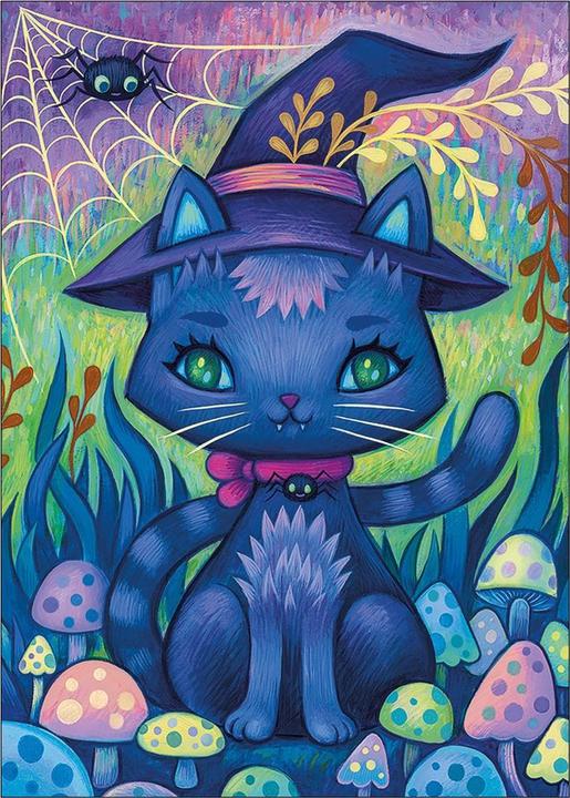 Actual product image Heye Witch Cat Standard 1000 pieces (1000 pieces)