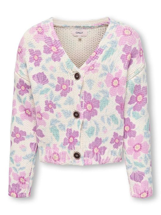Immagine prodotto Only Locker geschnitten V-Ausschnitt Pullover Strickjacke (122, 128)