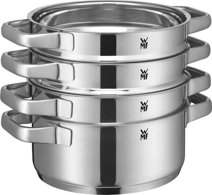 Produktbild WMF Compact Cuisine Kochgeschirr-Set, 4-teilig (20 cm, Pfannenset + Topfset, Edelstahl)