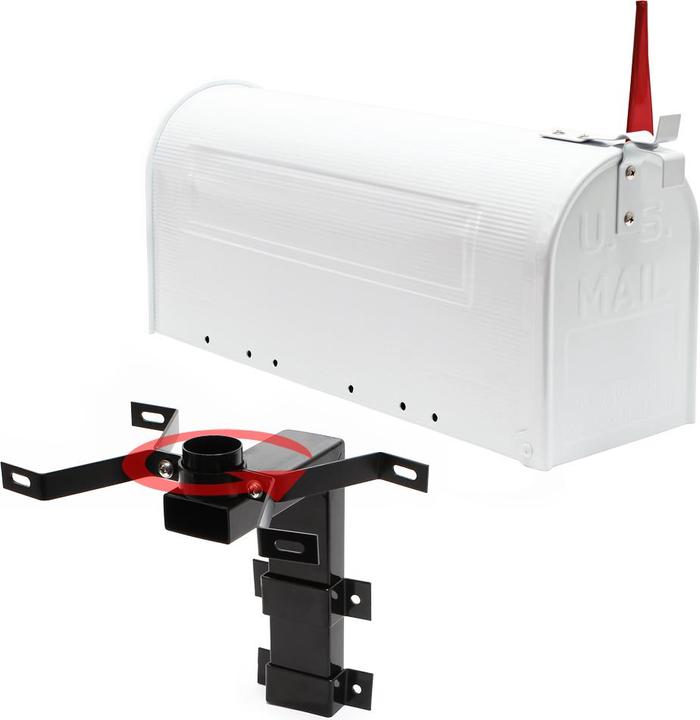 Actual product image Wiltec US Mailbox Post Letter Box American Design with Wall Mount