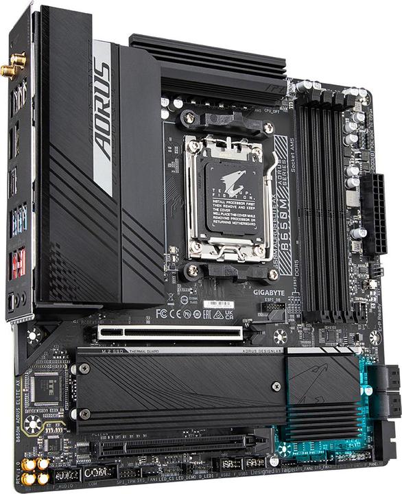 Gigabyte GBT AMD AM5 B650M AORUS ELITE AX (AM5, AMD B650, mATX)