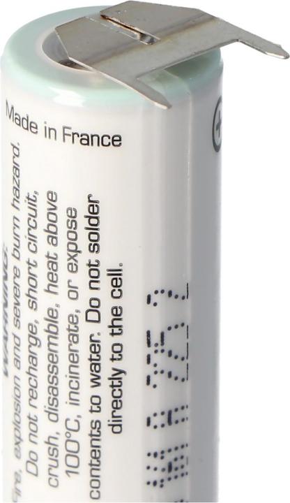 Actual product image Saft LS14500 AA, LS14500 LiSOCl2 1 print - / 2 print + (1 pcs., AA, 2600 mAh)