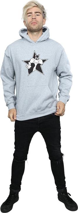 Produktbild Looney Tunes Sylvester Mono Star Kapuzenpullover (XL)