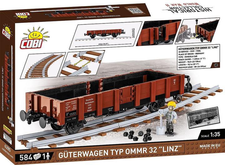 Produktbild Cobi Trains Güterwagen Typ OMMR 32 Linz 582T