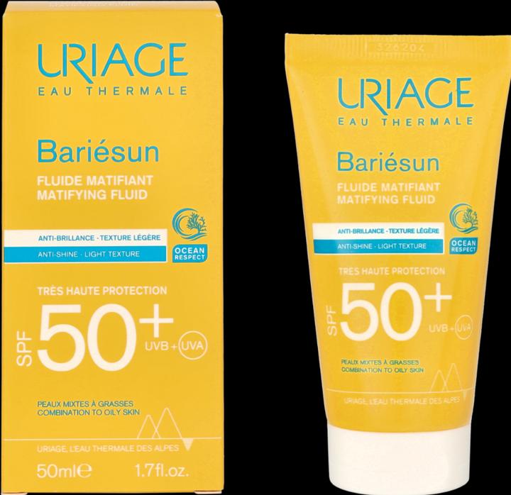 Immagine prodotto Uriage Bariésun Fluido opaco SPF50 (Crema solare viso, SPF 50, 50 ml, 74 g)