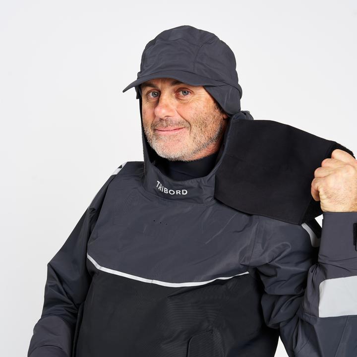 Produktbild Tribord Schlupfjacke Segeln Herren lang Offshore Pro Series dunkelgrau (XL)