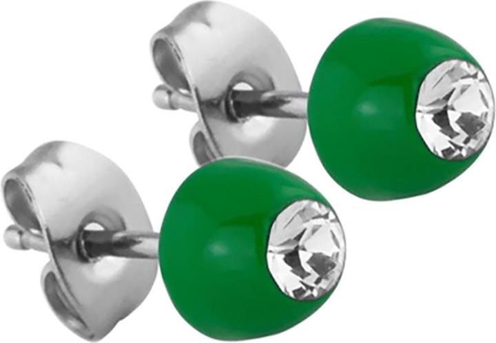 Immagine prodotto Star Piercing Orecchini a perno verde con cristallo Swarovski argento (senza ottone)