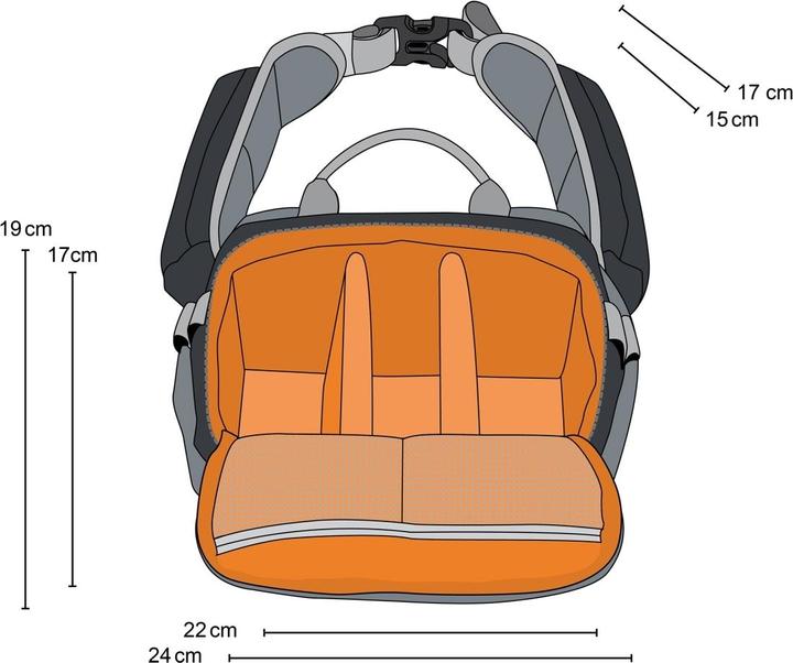 Image du produit mantona ElementsPro 20 (Sac à bandoulière pour appareil photo, Kamera Bereitschaftstasche, 10.29 l)