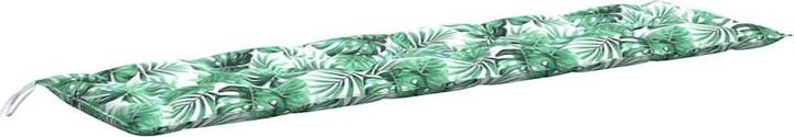 Produktbild VidaXL Gartenbank-Auflage Blattmuster 180X50X7 Cm Oxford-Gewebe Schwarze Eiche (180 x 50 x 7 cm)