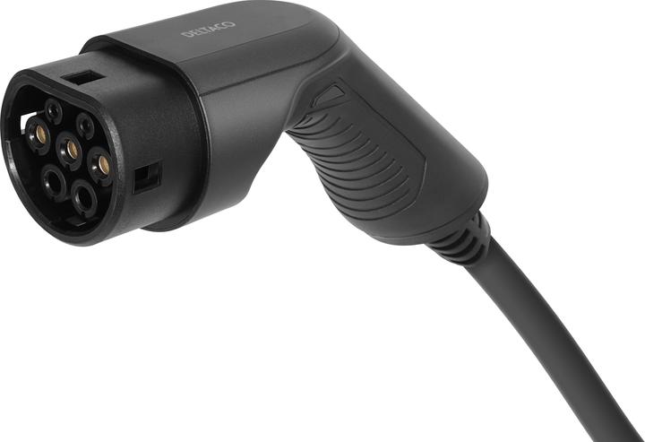 Actual product image Deltaco Type 2 EV charging cable for e-cars and hybrid vehicles, electric car charger Mennekes cable, Ko (Type 2, 11 kW, 16 A, 7 m)