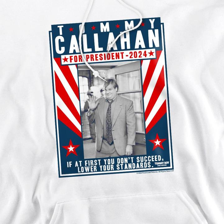 Immagine prodotto Callahan For President 2024 Lower Your Standards Felpa con Cappuccio Uomo (XL)
