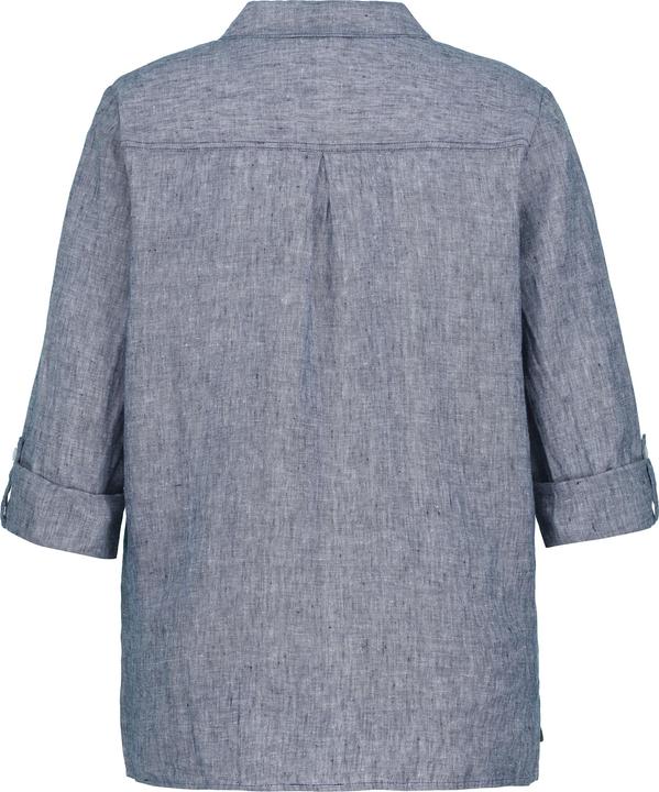 Produktbild Ulla Popken Bluse, Leinen, offener Kragen, Langarm (62)