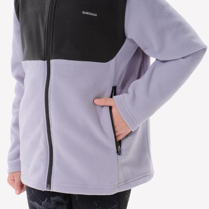 Immagine prodotto Quechua Giacca in pile per bambini taglia 122-170 Hiking - MH500 Zip TW