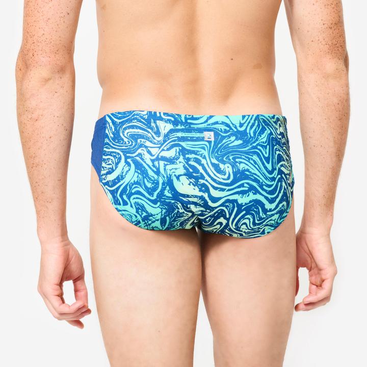 Actual product image Watko Badehose Slip Wasserball Herren - 500 All Vai türkis (42)
