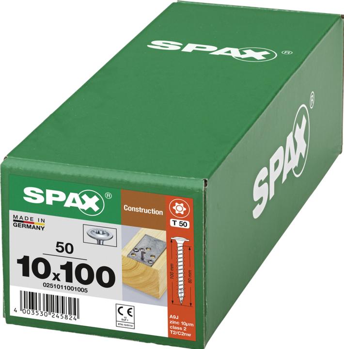 Image du produit Spax Vis pour construction en bois (50 Vis par pièce)