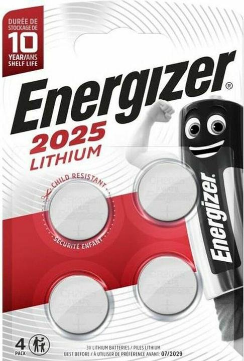 Produktbild Energizer CR2025 Lithium (4 Stk., CR2025, 163 mAh)