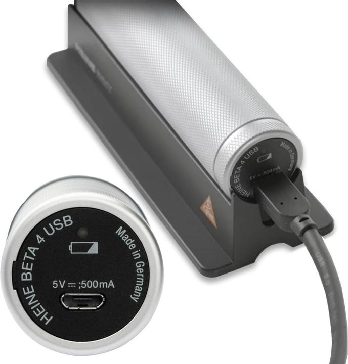 Immagine prodotto Heine Beta 400 LED F.O. Otoskop-Kit (B-010.28.388) - mit USB Ladegriff