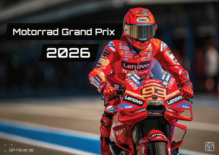 Motorrad Grand Prix 2026 - Kalender | MotoGP DIN A3 (A3, Deutsch)
