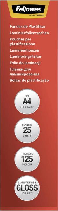 Produktbild Fellowes Capture 125 (A4, 25 Stück, 125 µm)