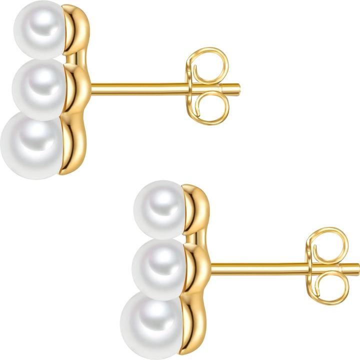 Immagine prodotto Valero Pearls Perle d'acqua dolce d'argento da donna coltivate in oro giallo - 32372 (Perle, Argento 925)