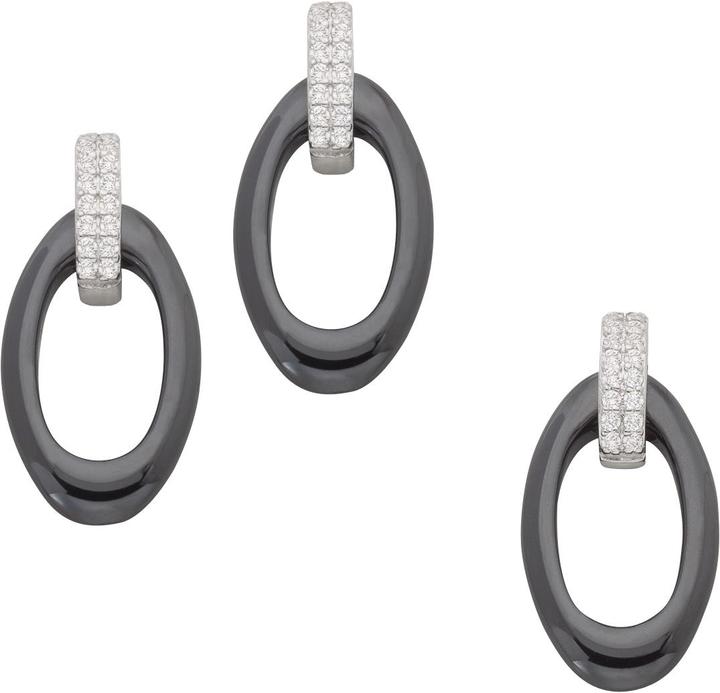 Bijou Classic Set Ohrschmuck und Anhänger (Silber)