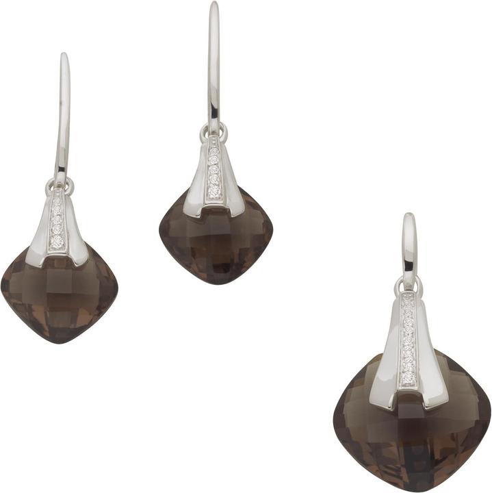 Bijou Classic Set Ohrschmuck und Anhänger (Silber)