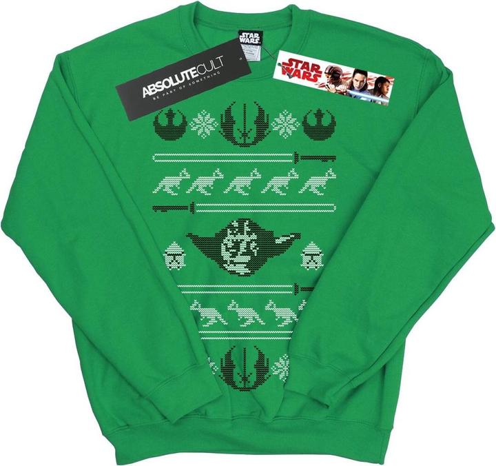 Star Wars Yoda Christmas Tauntauns Sweatshirt (M)
