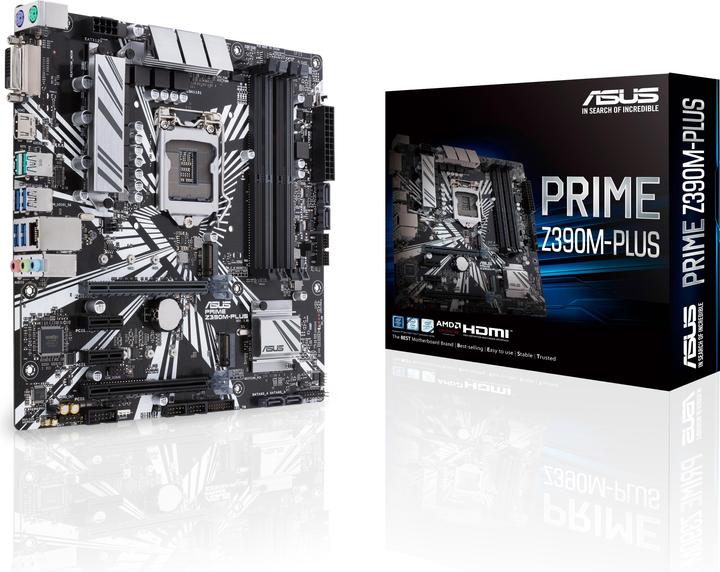 Actual product image ASUS Prime Z390M-Plus (LGA 1151, Intel Z390, mATX)