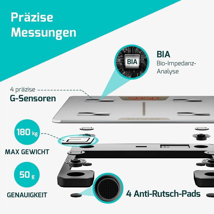 Produktbild Fitage Körperanalysewaage (180 kg)
