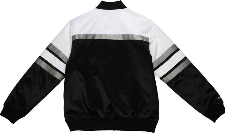 Actual product image Mitchell & Ness M&N Heavyweight Satin Veste - SCRIPT Oakland Raiders (M)