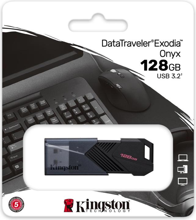 Actual product image Kingston DataTraveler Exodia Onyx (128 GB, USB-A)
