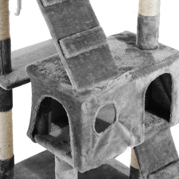 Produktbild PawHut Katzenbaum (170 cm, Beige grau)