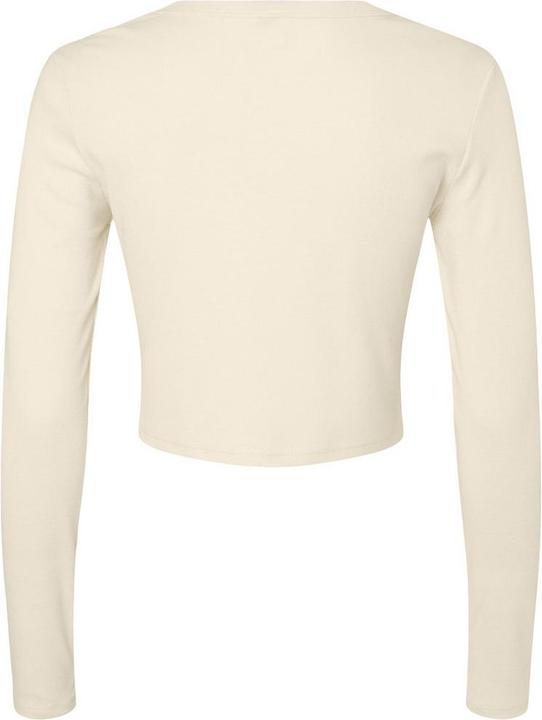 Actual product image Bella Canvas Womens/Ladies Micro-Rib Long-Sleeved Crop Top (XL)