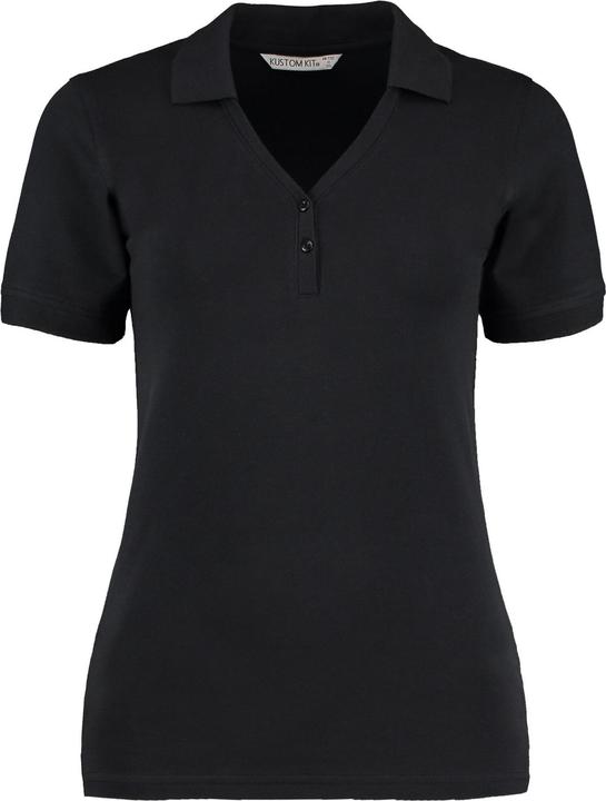 Kustom Kit Sophia Poloshirt VAusschnitt