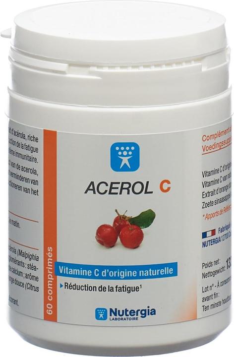 Actual product image Nutergia Acerol C Tabl (60 Piece, Pills, 172 g)