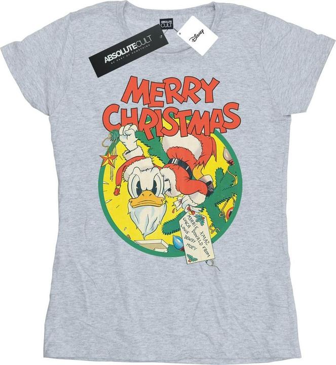 Disney Donald Duck Merry Christmas TShirt (L)