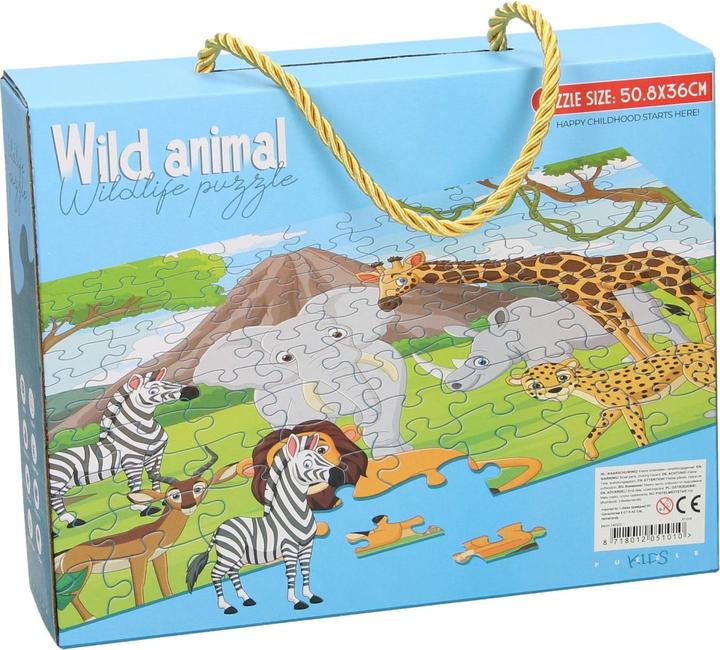 Produktbild Puzzle Wilde Tiere, 100 Teile. (100 Teile)