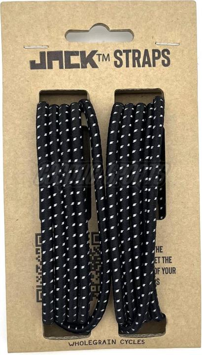 Actual product image Wholegrain Cycles Jack Straps Bungee, 1200x4mm, black reflective