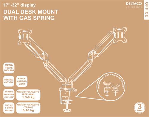 Produktbild Deltaco ARM-0351 (Tisch, 32")