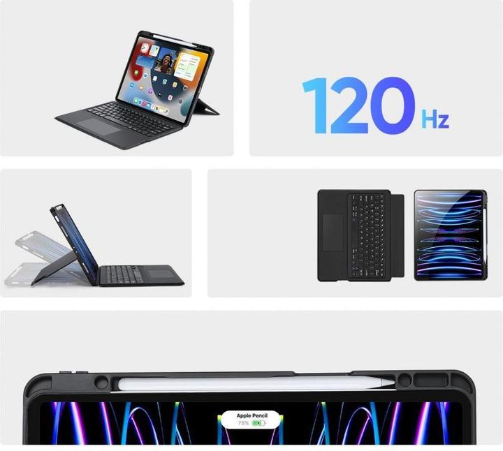 Image du produit Dux Ducis Étui pour clavier de la série DK (US, iPad Pro 12.9 2020 (4. Gen), iPad Pro 12.9 2021 (5ème génération), iPad Pro 12.9 2022 (6e génération))