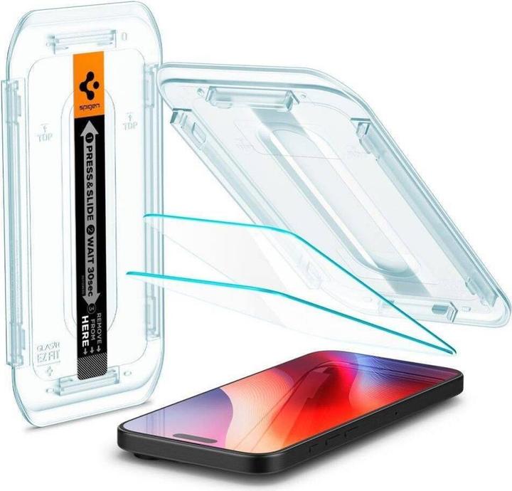 Actual product image Spigen Glas.TR EZ Fit (2 Piece, Apple iPhone 16 Pro Max)