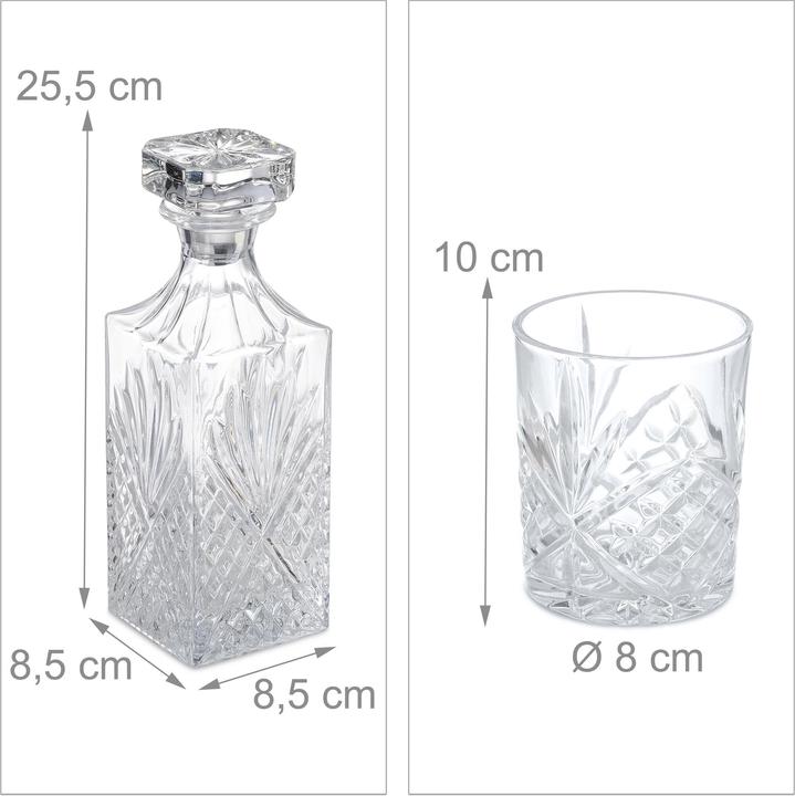 Actual product image Relaxdays 5-piece whisky set (3.10 dl, 1 x, Whisky glass)