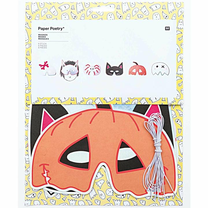 Produktbild Rico Design Maske Halloween 6 Stück