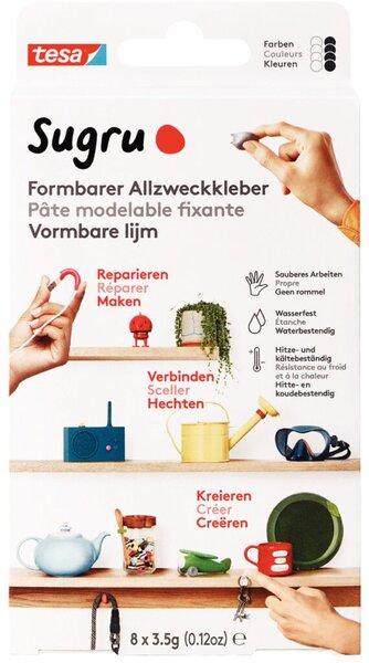 Produktbild Sugru by tesa Sugru 8x Formbarer Allzweckkleber, vielseitige Klebeknete zum Dekorieren, Kleben & Reparieren (28 g)