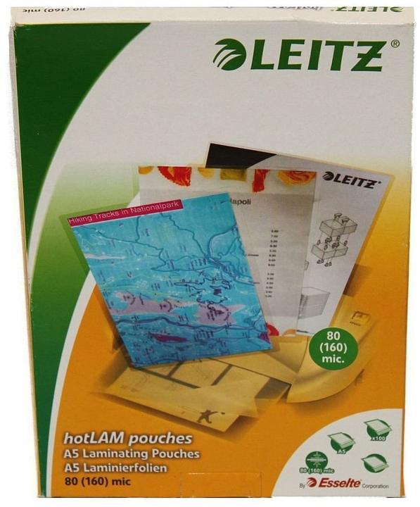 Image du produit Leitz Pochette de plastification en aluminium (A5, 100 pièce(s), 80 µm)