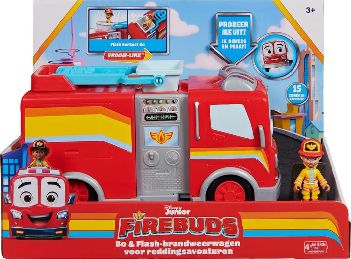 Actual product image Spin Master Firebuds Interactive Firetruck Bo And Flash