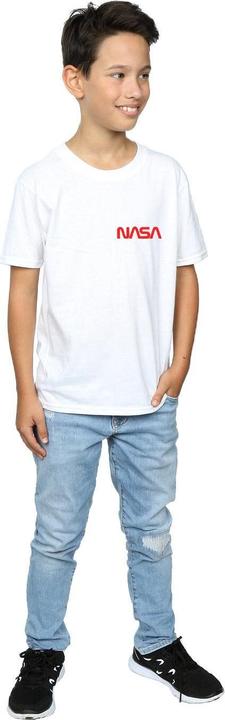 Immagine prodotto Nasa Modern Logo Chest Maglietta Ragazzi (128)